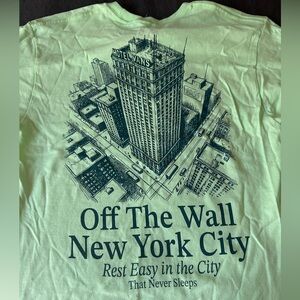 NWT Vans NYC lime green tee mens M